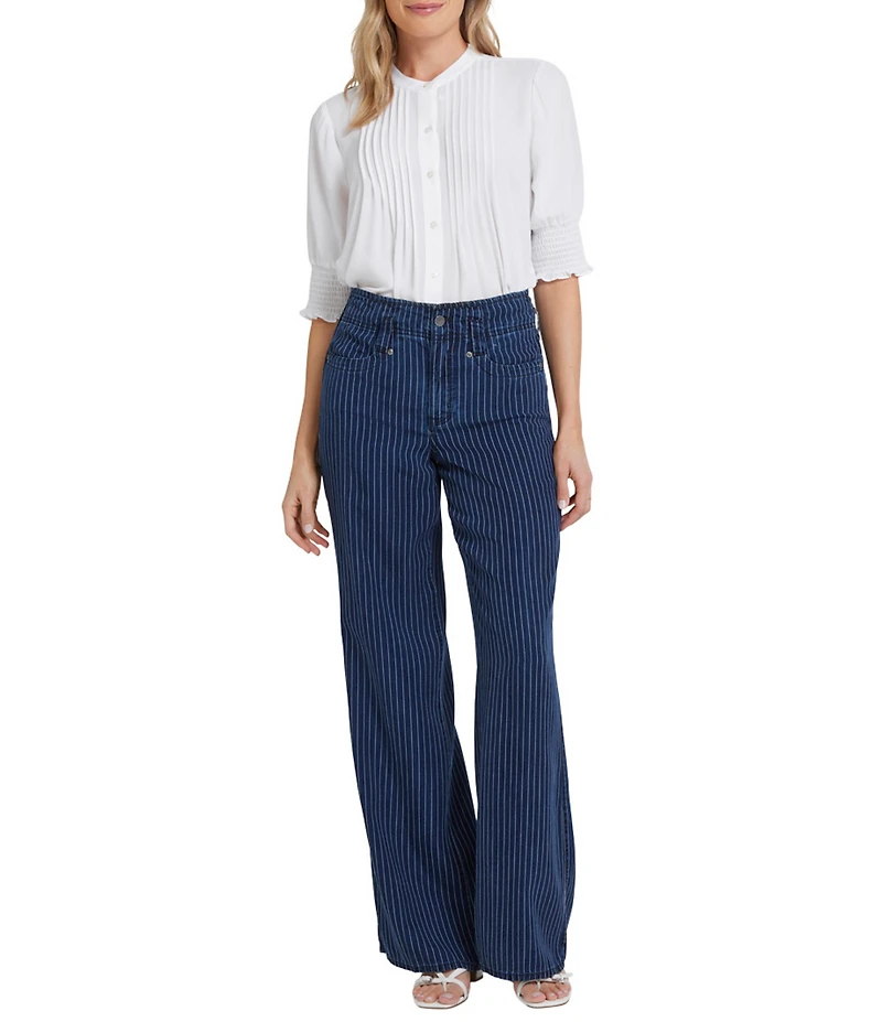 NYDJ Teresa High Rise Wide Leg Jeans
