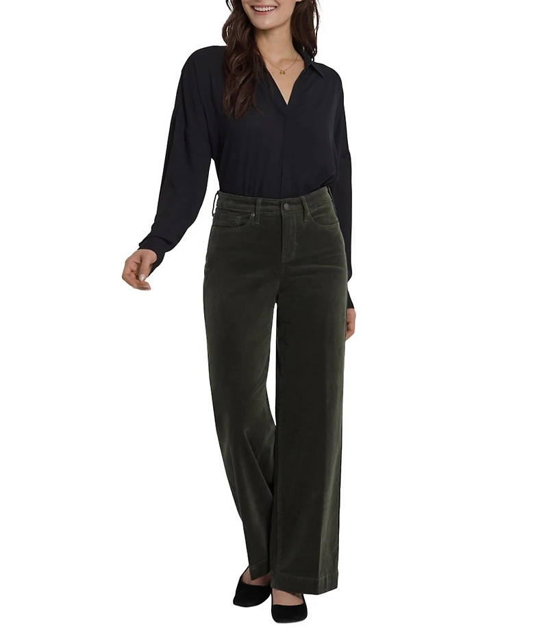 NYDJ Teresa High Rise Wide Leg Pants