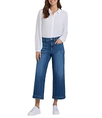 NYDJ Teresa Lift Tuck® Technology Stretch Denim High Rise Wide Leg Ankle Jeans