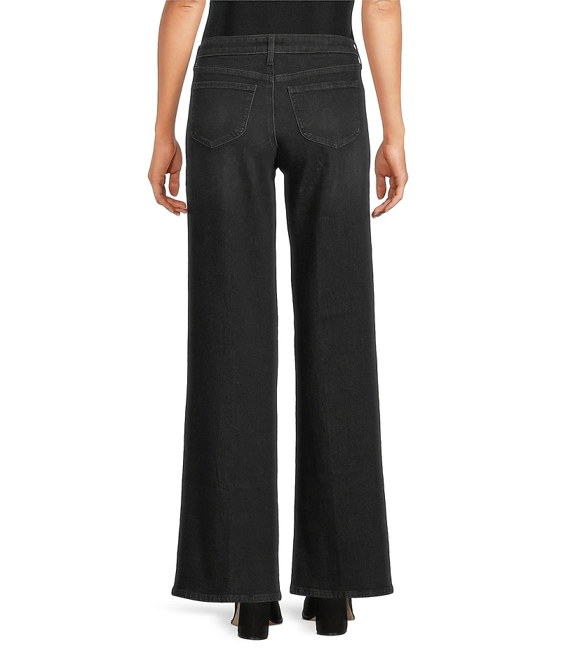 NYDJ Teresa Lift Tuck® Technology Stretch Denim Rhinestone Wide Leg Jeans