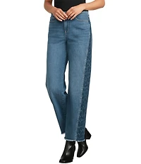 NYDJ Teresa Lift Tuck® Technology Stretch Denim Side Panel Wide Leg Jeans