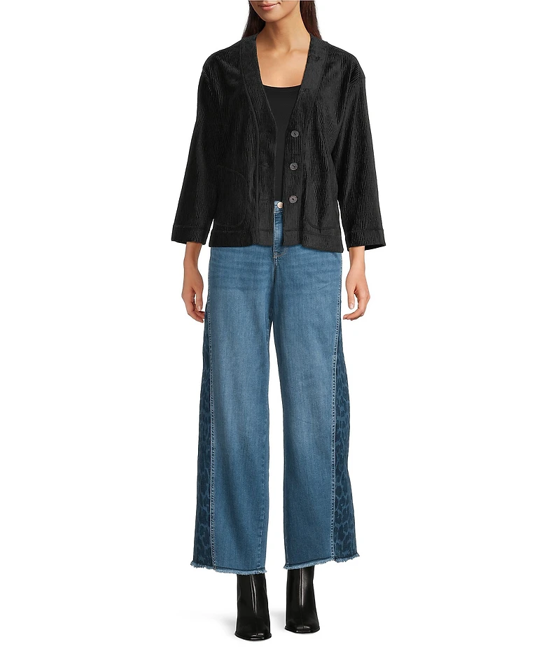 NYDJ Teresa Lift Tuck® Technology Stretch Denim Side Panel Wide Leg Jeans