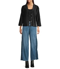 NYDJ Teresa Lift Tuck® Technology Stretch Denim Side Panel Wide Leg Jeans