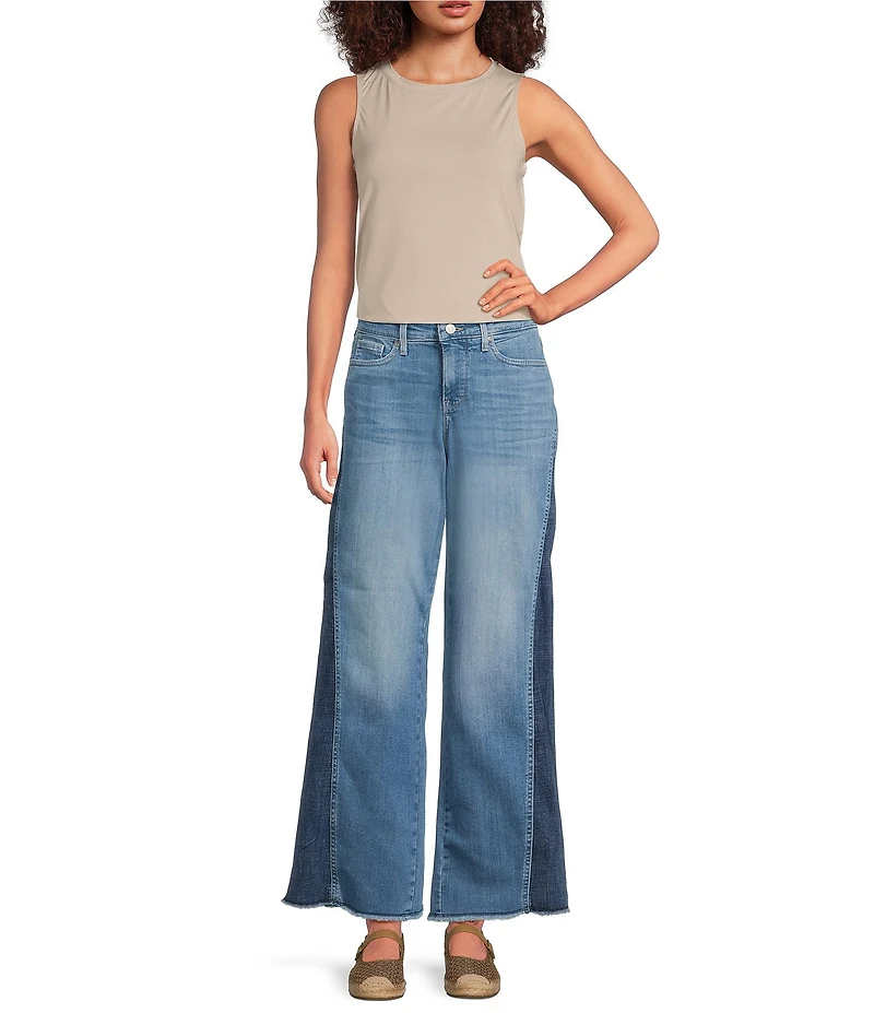 NYDJ Teresa Lift Tuck® Technology Stretch Denim Side Panel Wide Leg Jeans