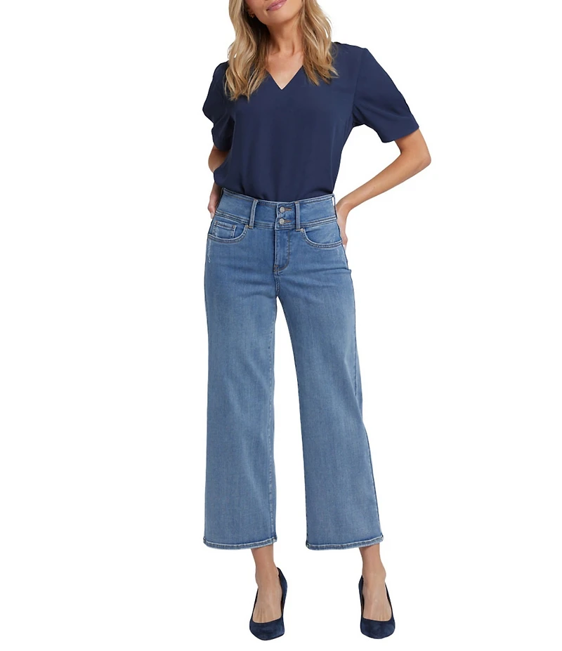 NYDJ Teresa Stretch Denim Lift Tuck® Wide Leg Ankle Jeans