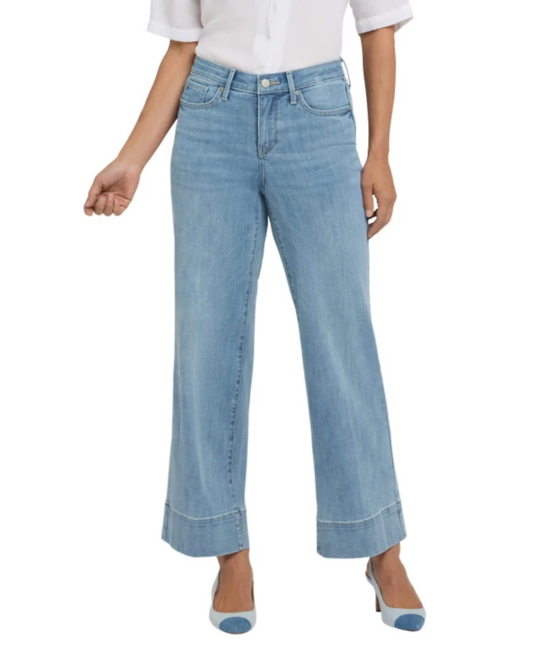 NYDJ Teresa Wide Leg Deep Hemline Lift Tuck® Ankle Jeans