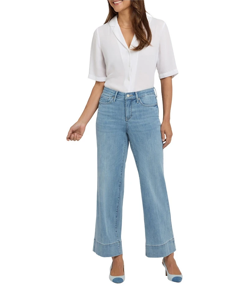 NYDJ Teresa Wide Leg Deep Hemline Lift Tuck® Ankle Jeans