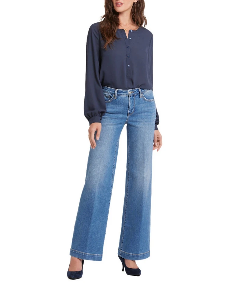 NYDJ Teresa Wide Leg High-Rise Lift Tuck® Jeans