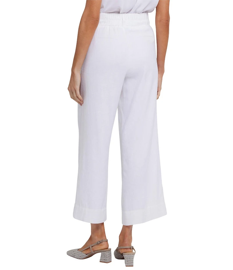 NYDJ Waverly Wide Leg Cropped Trouser Pants
