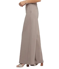 NYDJ Whitney High Rise Wide Leg Flat Front Pants