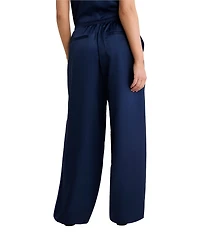 nz by Nic + Zoe Asher Charmeuse Satin Stevie Wide-Leg Pull-On Coordinating Pants