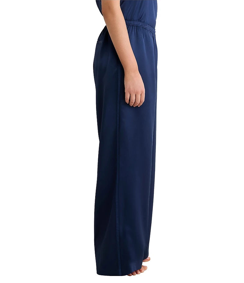 nz by Nic + Zoe Asher Charmeuse Satin Stevie Wide-Leg Pull-On Coordinating Pants