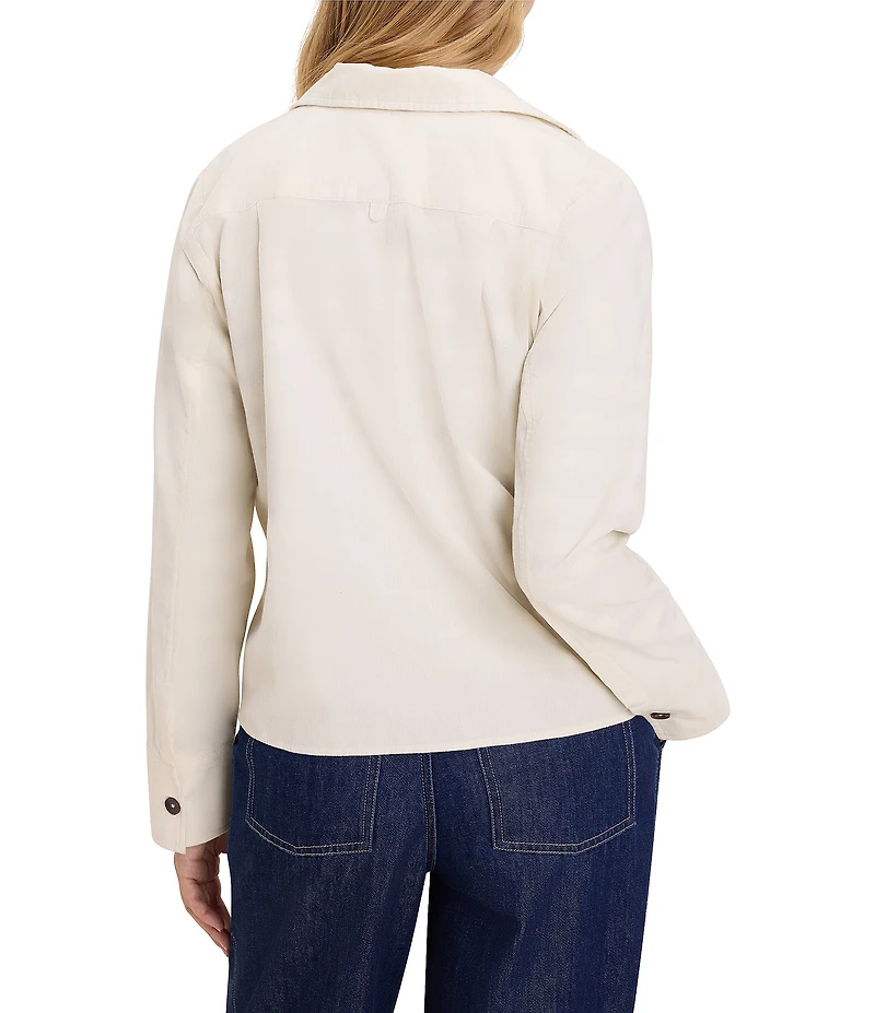 nz by NIC + ZOE Baby Cord Notch Collar Button Front Shirt Jacket