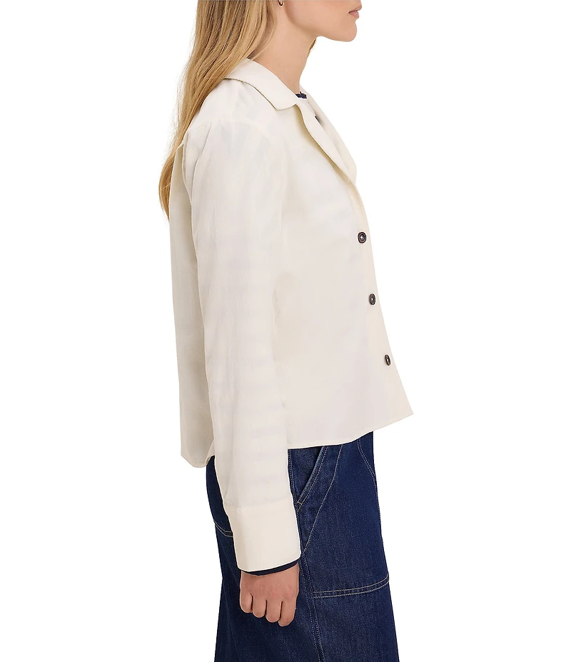 nz by NIC + ZOE Baby Cord Notch Collar Button Front Shirt Jacket