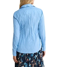 nz by Nic + Zoe Core Cotton Point Collar Long Sleeve Button-Front Shirt