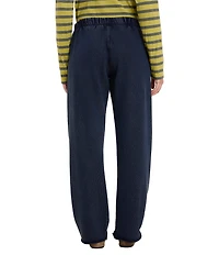 nz by NIC + ZOE Cotton Terry Elastic Waist Wide Leg Pull-On Coordinating Pants