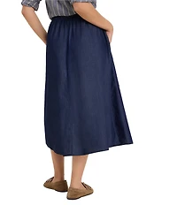 nz by NIC + ZOE Drapey Denim Cargo Pull-On Skirt