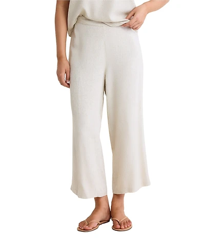 nz by NIC + ZOE Dylan Linen-Blend Wide-Leg Pull-On Coordinating Pants