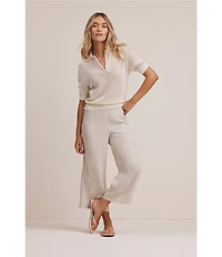 nz by NIC + ZOE Dylan Linen-Blend Wide-Leg Pull-On Coordinating Pants