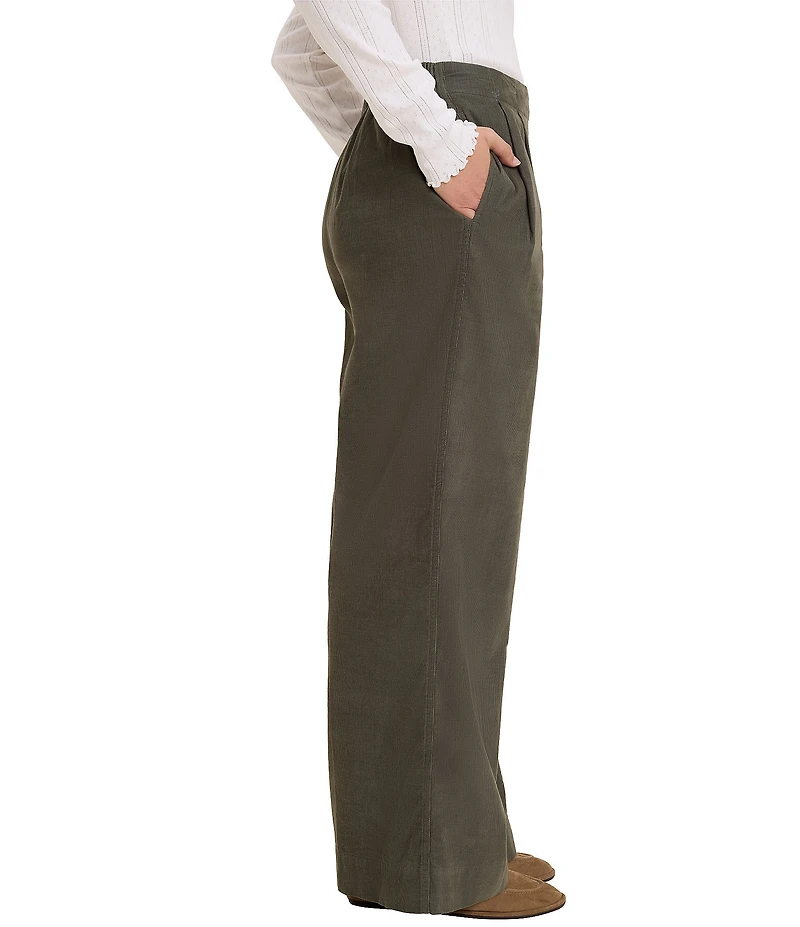 nz by NIC + ZOE Ellis Baby Cord High Rise Wide Leg Trouser Pants