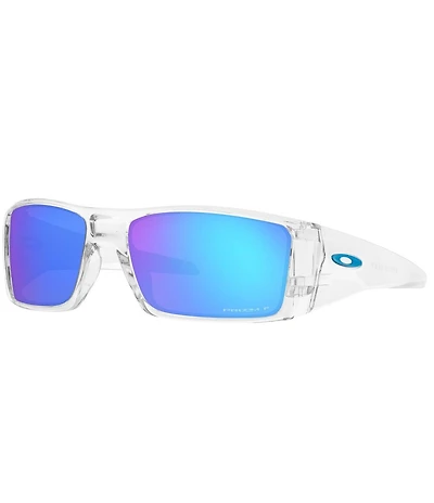 Oakley Men's Heliostat Clear Polarized Rectangle Sunglasses