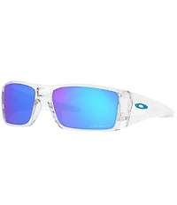 Oakley Men's Heliostat Clear Polarized Rectangle Sunglasses