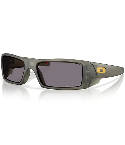 Oakley Men's Gascan OO9014 Polarized 60mm Transparent Rectangle Sunglasses