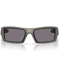 Oakley Men's Gascan OO9014 Polarized 60mm Transparent Rectangle Sunglasses
