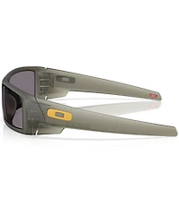 Oakley Men's Gascan OO9014 Polarized 60mm Transparent Rectangle Sunglasses