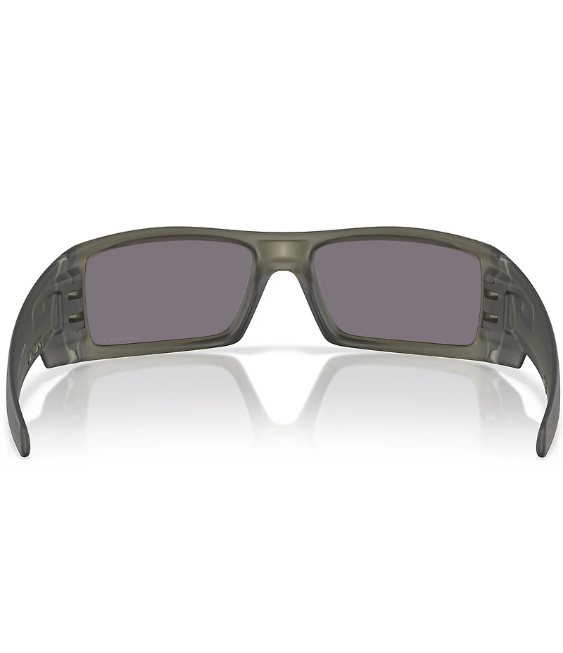 Oakley Men's Gascan OO9014 Polarized 60mm Transparent Rectangle Sunglasses