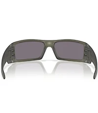 Oakley Men's Gascan OO9014 Polarized 60mm Transparent Rectangle Sunglasses
