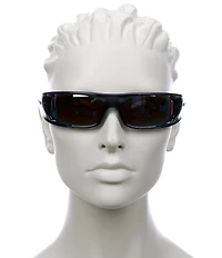 Oakley Unisex OO9522 62mm Polarized Wrap Sunglasses