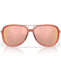 Oakley Women's OO4129 Split Time 58mm Aviator Sunglasses