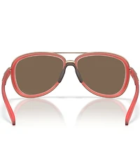 Oakley Women's OO4129 Split Time 58mm Aviator Sunglasses