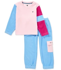 Obermeyer Big Girls Long Sleeve Comfy Cozy Pullover & Cargo Pants Set