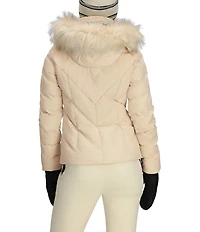 Obermeyer Bombshell Faux Fur Trim Insulated Water Resistant Ski Jacket