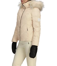 Obermeyer Bombshell Faux Fur Trim Insulated Water Resistant Ski Jacket