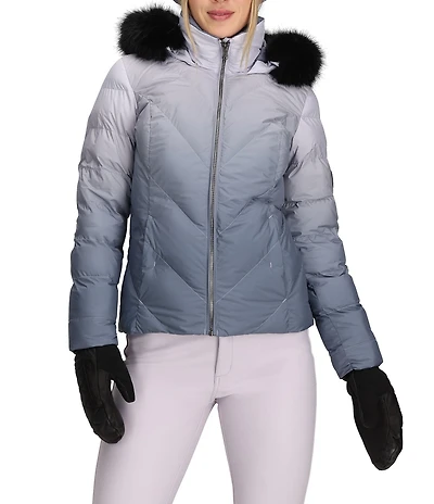 Obermeyer Bombshell Luxe Stand Fleece Collar Zip Front Jacket