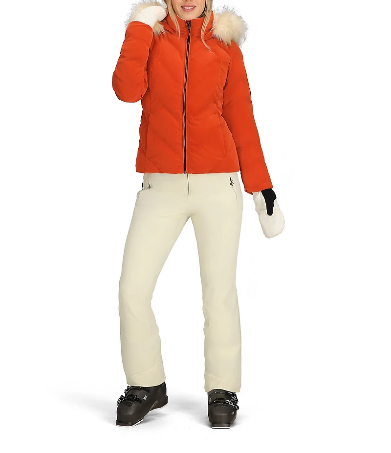 Obermeyer Bombshell Luxe Stand Fleece Collar Zip Front Jacket