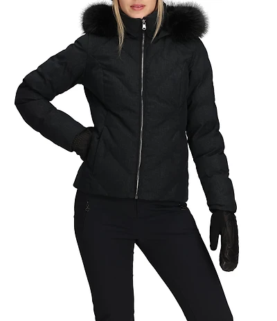 Obermeyer Bombshell Luxe Stand Fleece Collar Zip Front Jacket