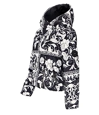 Obermeyer Calypso Down Printed Asymmetrical Zip Puffer Ski Jacket