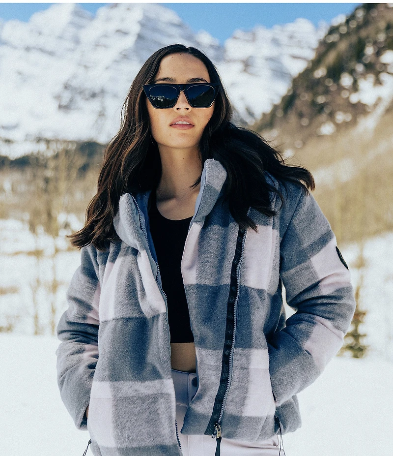 Obermeyer Calypso HydroBlock® Classic Down Plaid Puffer Ski Jacket