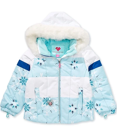 Obermeyer Little Girls Kaizen Jacket With Faux Fur Hoodie Jacket