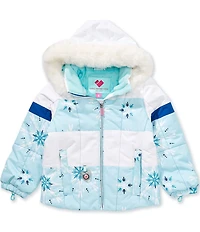 Obermeyer Little Girls Kaizen Jacket With Faux Fur Hoodie Jacket