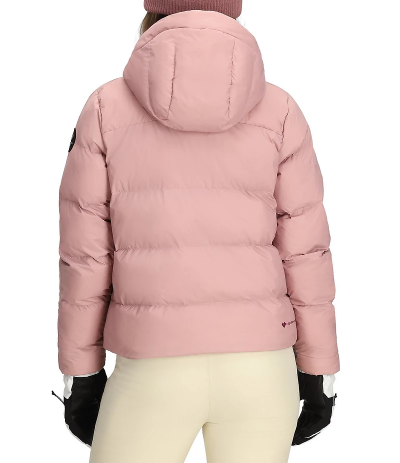 Obermeyer Slopeside Hooded Stand Collar Zip Front Puffer Jacket