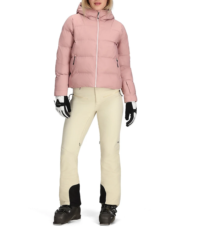 Obermeyer Slopeside Hooded Stand Collar Zip Front Puffer Jacket
