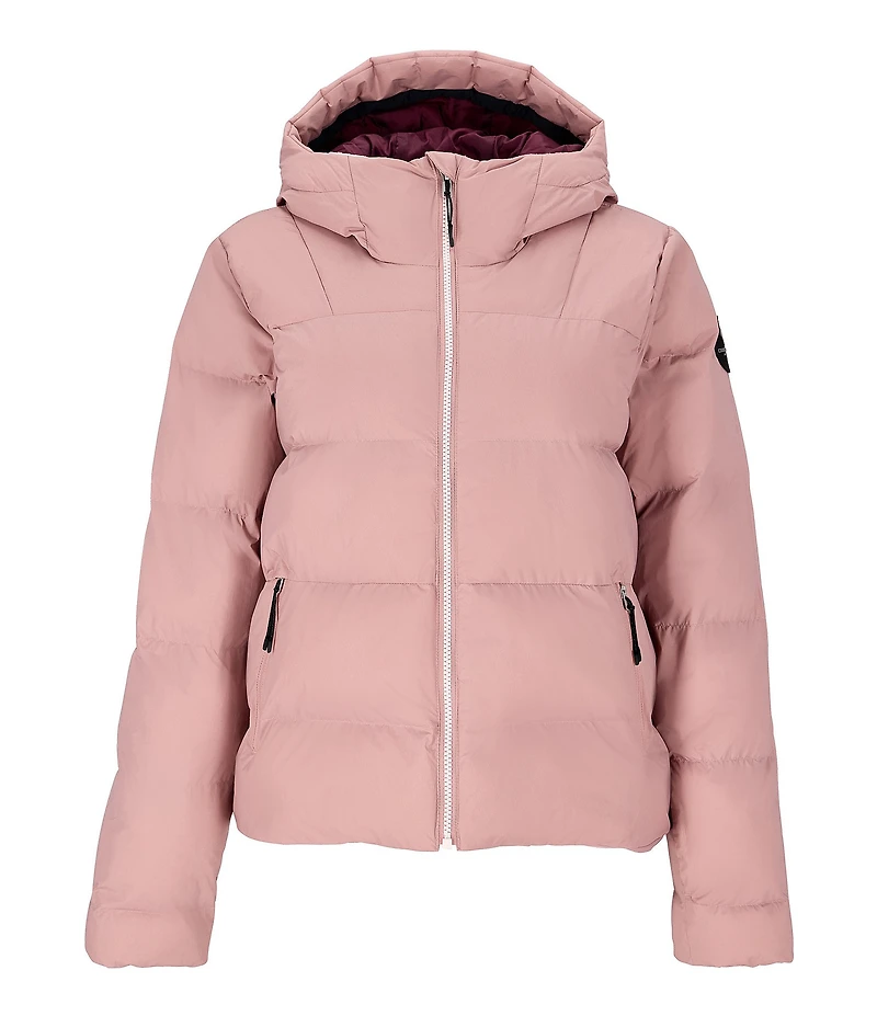 Obermeyer Slopeside Hooded Stand Collar Zip Front Puffer Jacket