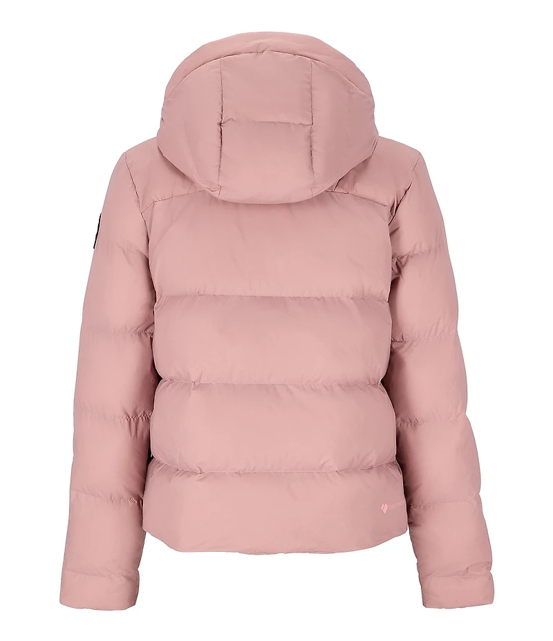 Obermeyer Slopeside Hooded Stand Collar Zip Front Puffer Jacket