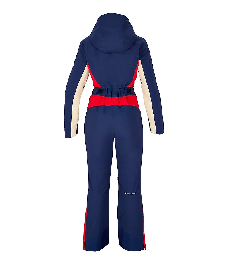 Obermeyer Snowbird Stripe Water Repellent Zip Front Ski Suit