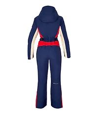 Obermeyer Snowbird Stripe Water Repellent Zip Front Ski Suit